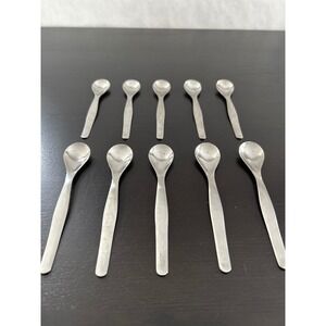 Endurance 18/10 Stainless Steel Demitasse Espresso Spoons Set of 10 Silver